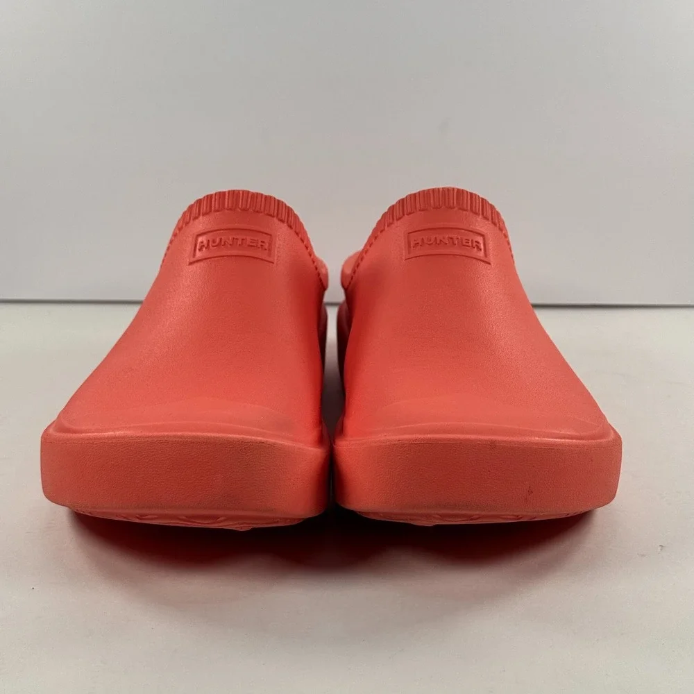 Hunter Play Clog Sunset Orange Rubber Waterproof Slip‎ On Shoes Youth UK 3 US 5